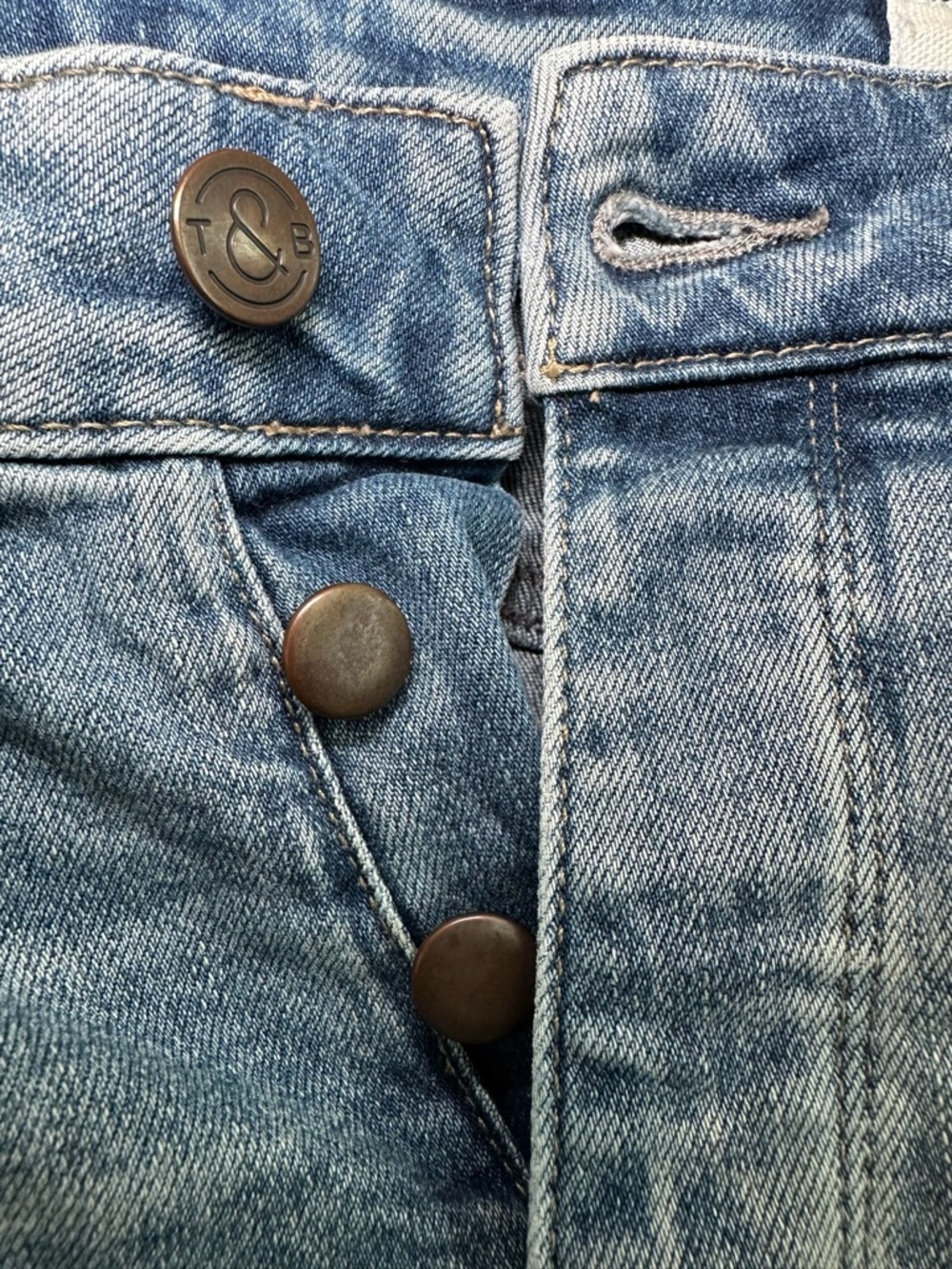 Nordstrom Treasure & Bond Foster‎ Boyfriend High Rise Shorts Distressed Denim 27 - Picture 4 of 8